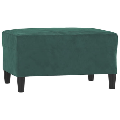 Set di Divani 4 pz con Cuscini Verde scuro in Velluto | homemem39