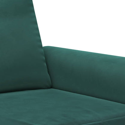 Set di Divani 4 pz con Cuscini Verde scuro in Velluto | homemem39