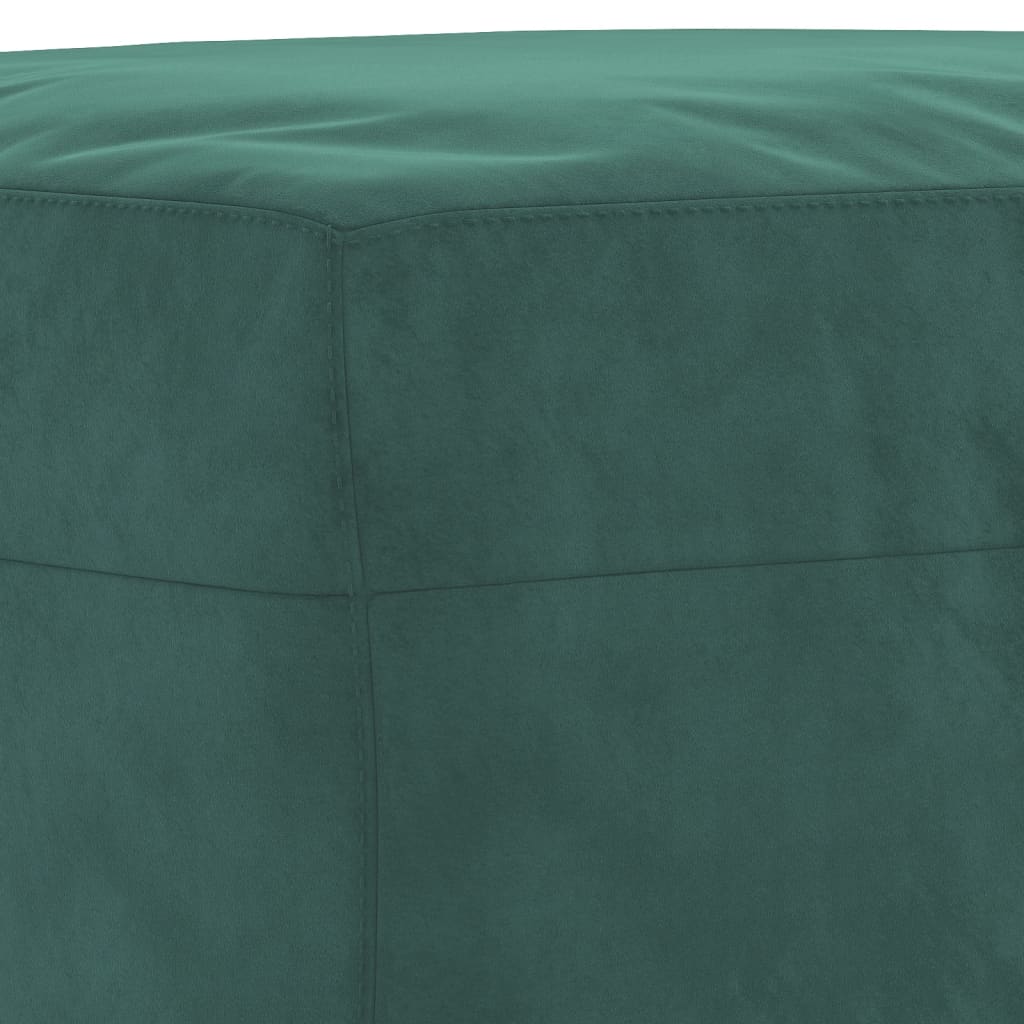 Set di Divani 4 pz con Cuscini Verde scuro in Velluto | homemem39