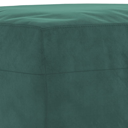 Set di Divani 4 pz con Cuscini Verde scuro in Velluto | homemem39