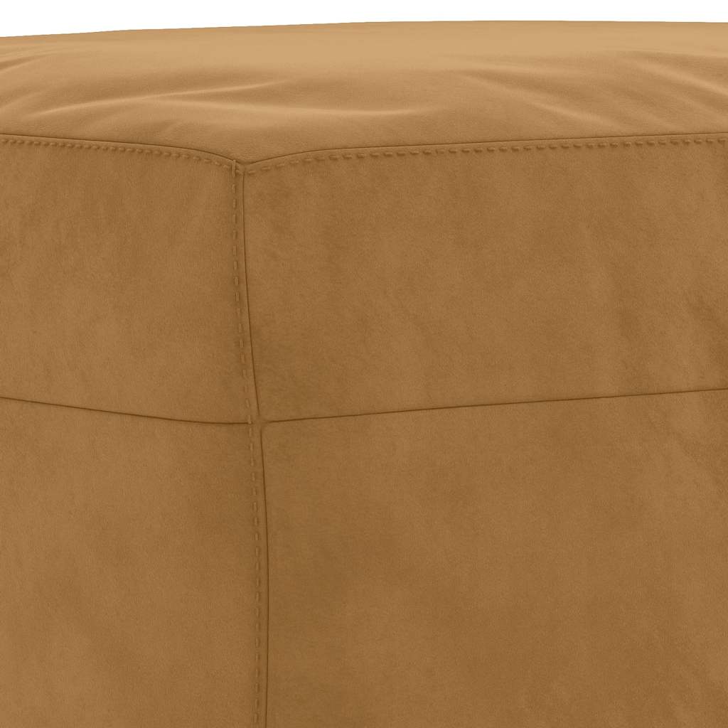 Set di Divani 4 pz con Cuscini Marrone in Velluto | homemem39