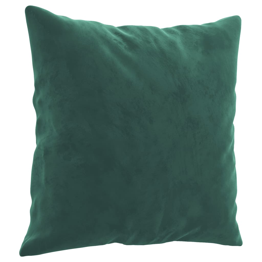 Set di Divani 4 pz con Cuscini Verde Scuro in Velluto | homemem39