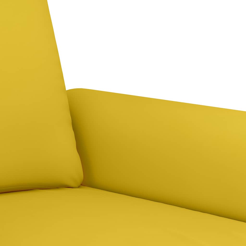 Set di Divani 4 pz con Cuscini Giallo in Velluto | homemem39