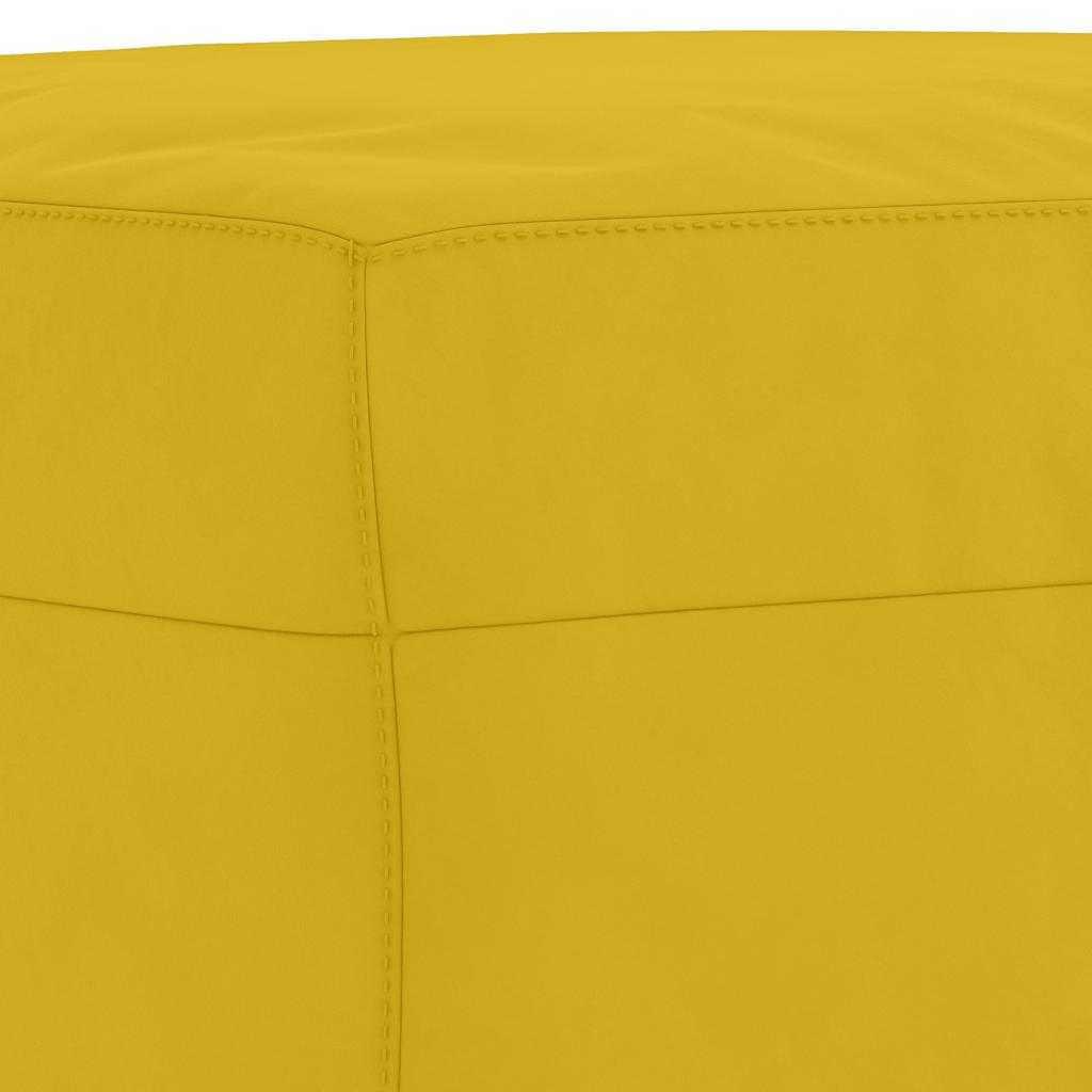 Set di Divani 4 pz con Cuscini Giallo in Velluto | homemem39