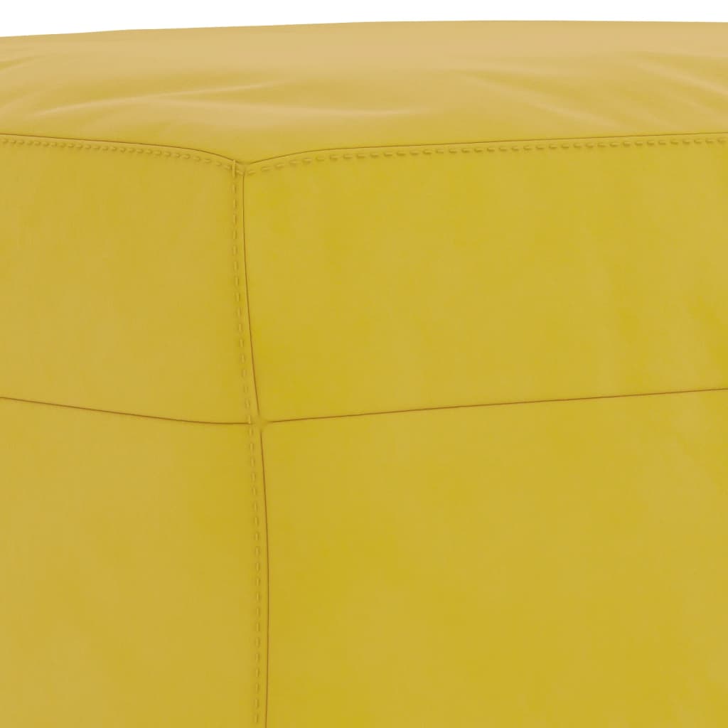 Set di Divani 3 pz con Cuscini giallo in Velluto - homemem39