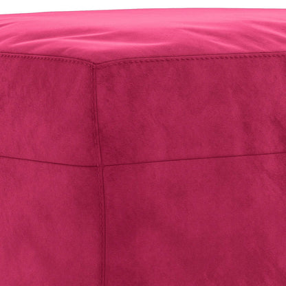 Set di Divani 3 pz con Cuscini Rosso Vino in Velluto | homemem39