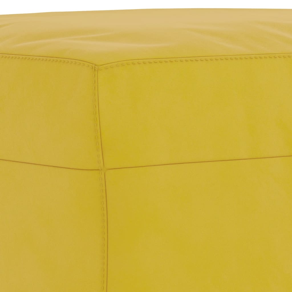 Set di Divani 3 pz con Cuscini Giallo in Velluto - homemem39