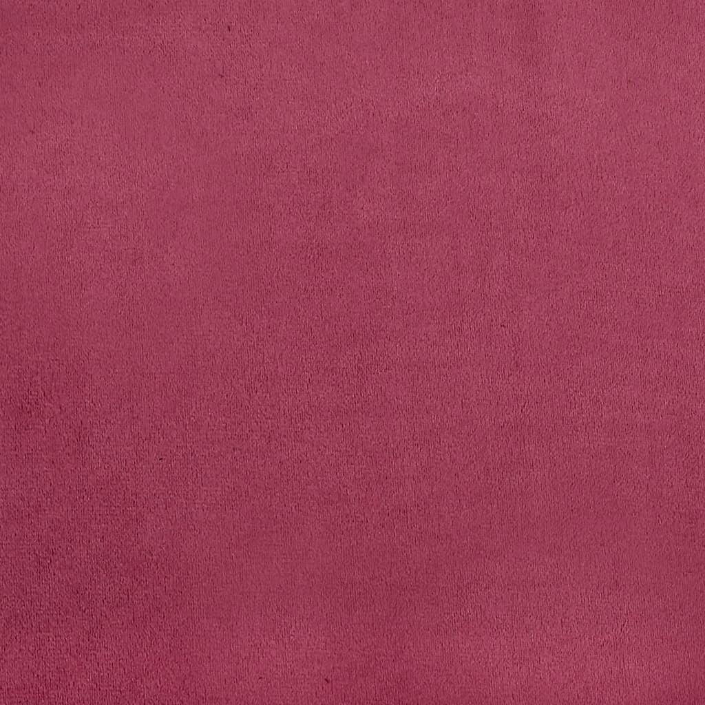 Set di Divani 3 pz con Cuscini Rosso Vino in Velluto | homemem39