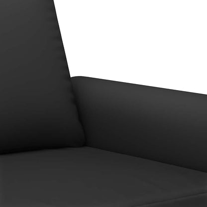 Set di Divani 3 pz con Cuscini Nero in Velluto | homemem39