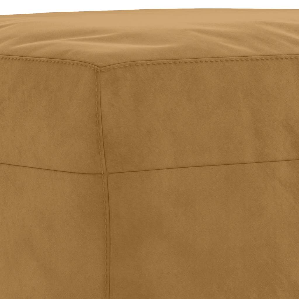 Set di Divani 3 pz con Cuscini Marrone in Velluto | homemem39