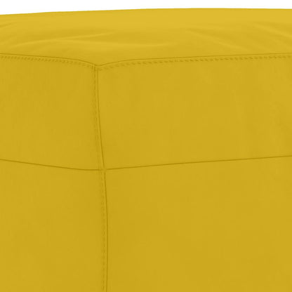 Set di Divani 3 pz con Cuscini Giallo in Velluto | homemem39