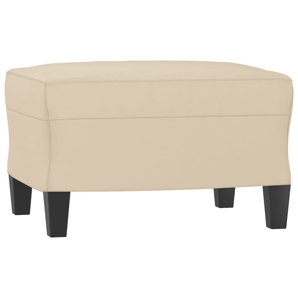 Set Divani 4 pz con Cuscini Crema in Tessuto Microfibra | homemem39