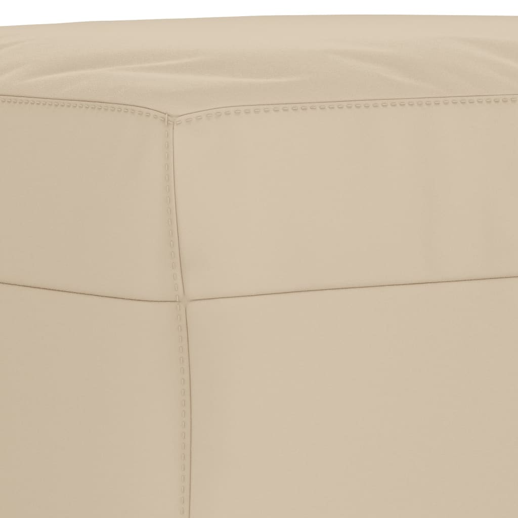 Set Divani 4 pz con Cuscini Crema in Tessuto Microfibra | homemem39