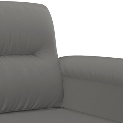 Set Divani 3 pz con Cuscini Grigio Scuro in Tessuto Microfibra | homemem39