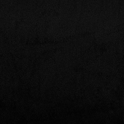 Set Divani 3 pz con Cuscini Nero in Tessuto Microfibra