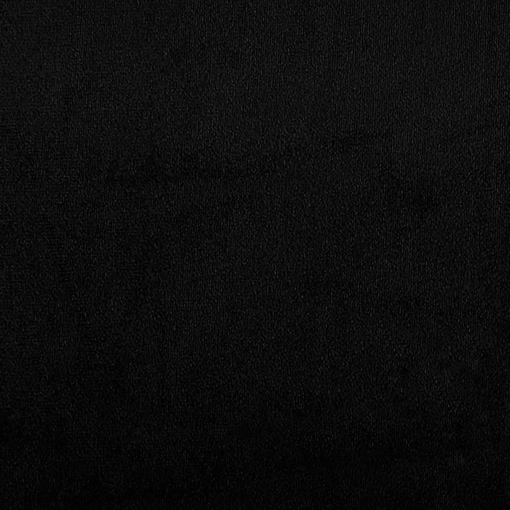 Set Divani 2 pz con Cuscini Nero in Tessuto Microfibra - homemem39