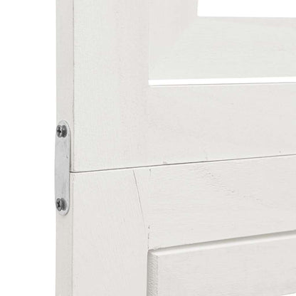 Divisorio Ambienti 3Pannelli Bianco Legno Massello di Paulownia - homemem39