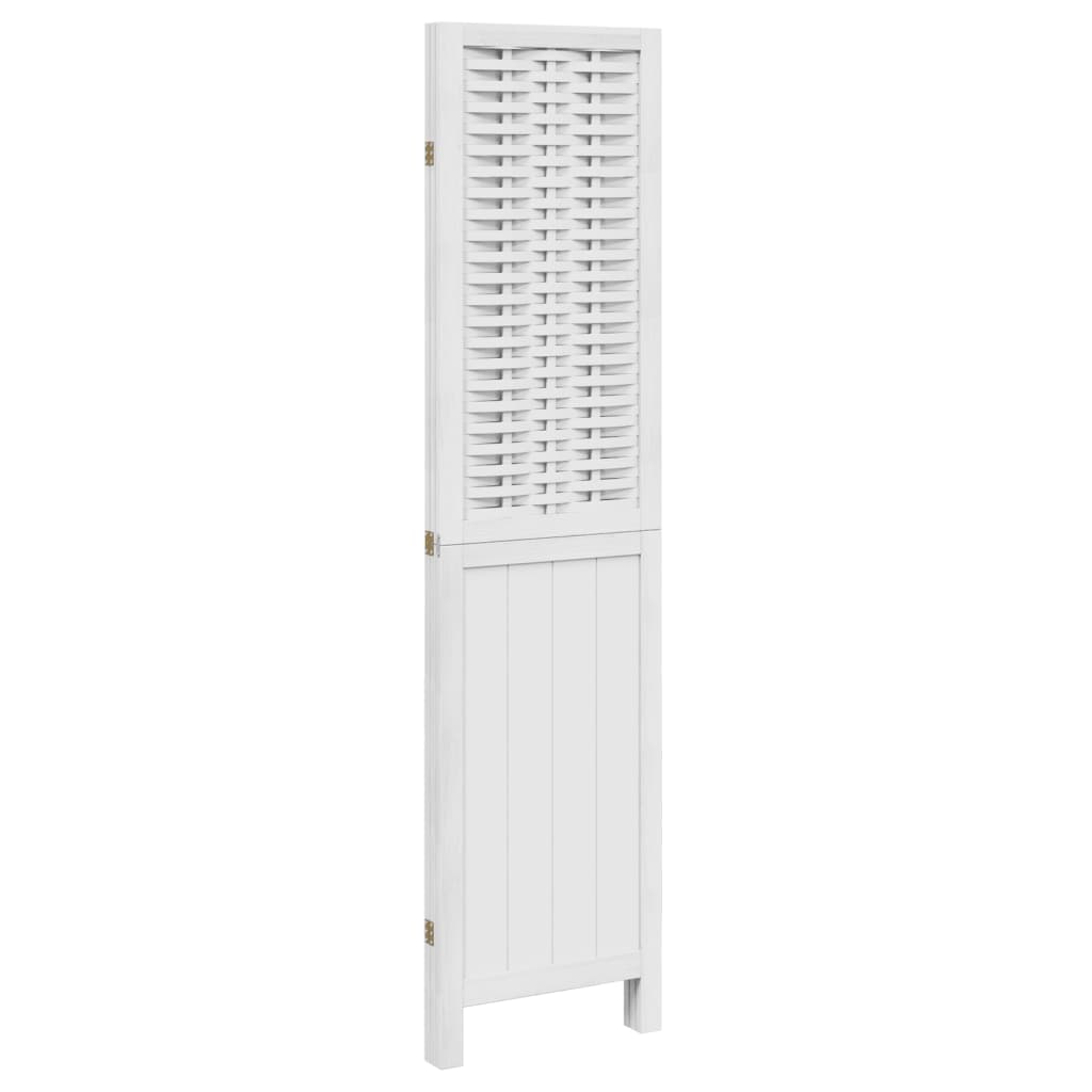 Divisorio Ambienti 3Pannelli Bianco Legno Massello di Paulownia | homemem39