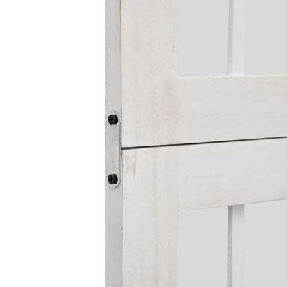 Divisorio Ambienti 3Pannelli Bianco Legno Massello di Paulownia - homemem39