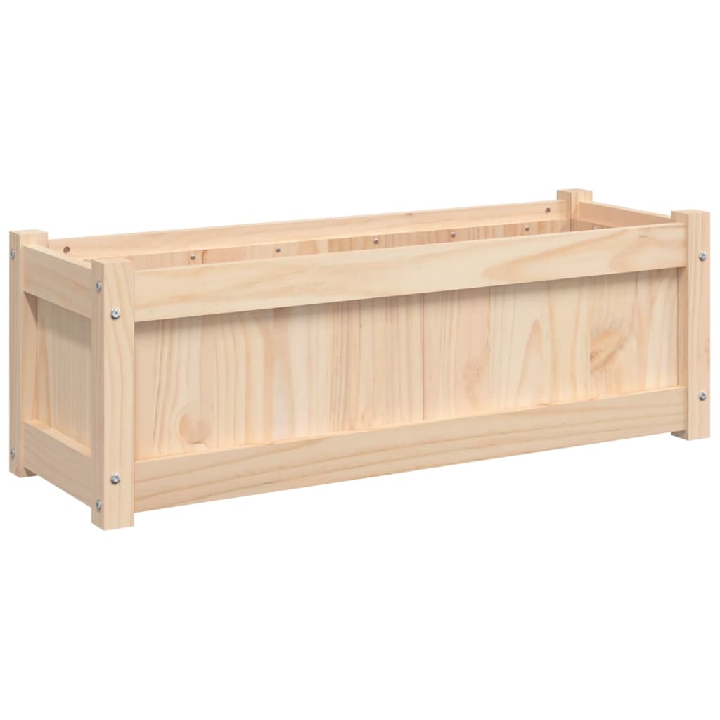 Fioriera da Giardino 90x31x31 cm in Legno Massello di Pino | homemem39