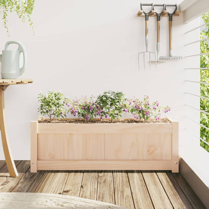 Fioriera da Giardino 90x31x31 cm in Legno Massello di Pino | homemem39
