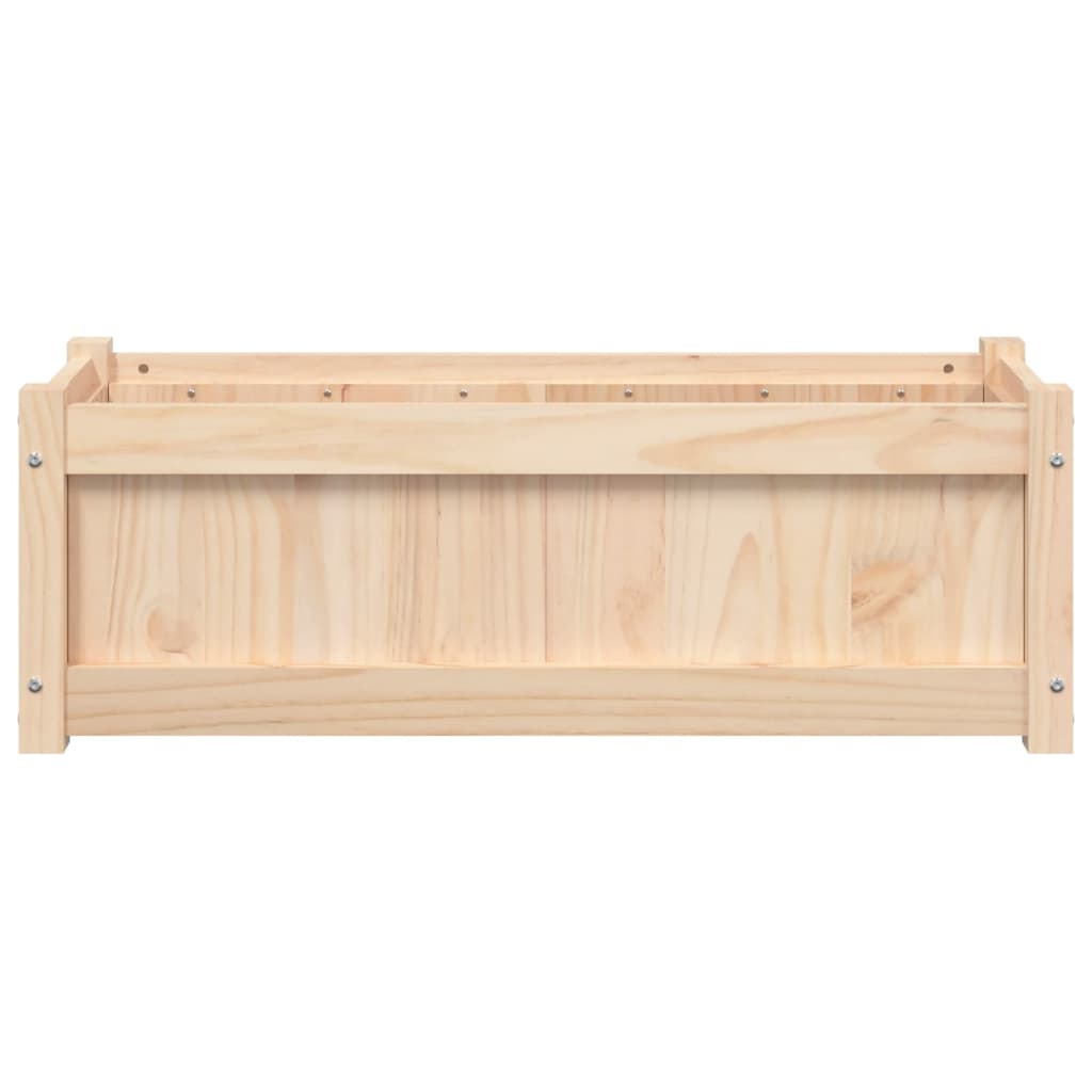 Fioriera da Giardino 90x31x31 cm in Legno Massello di Pino | homemem39