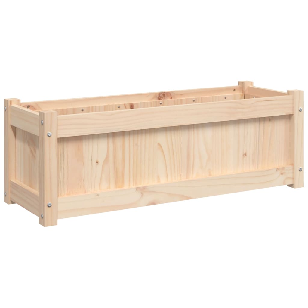 Fioriera da Giardino 90x31x31 cm in Legno Massello di Pino | homemem39