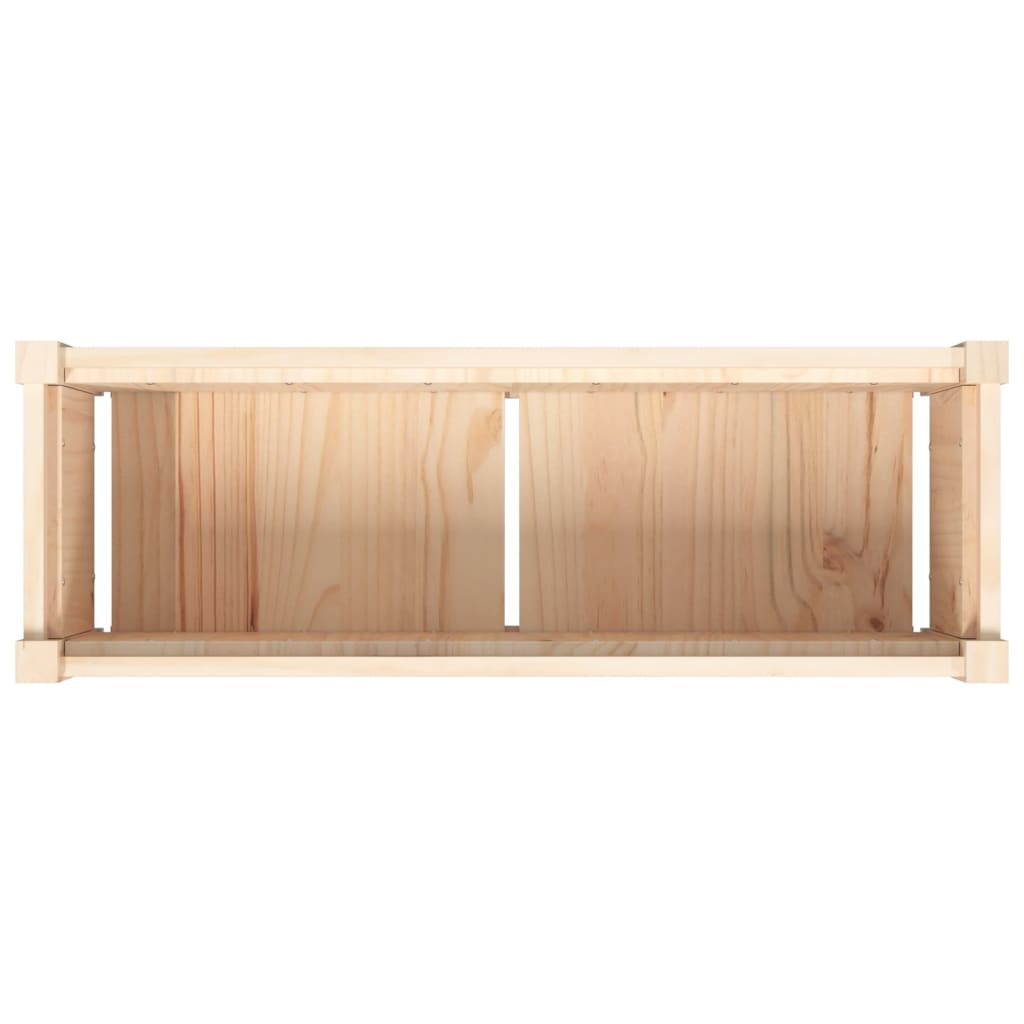 Fioriera da Giardino 90x31x31 cm in Legno Massello di Pino | homemem39