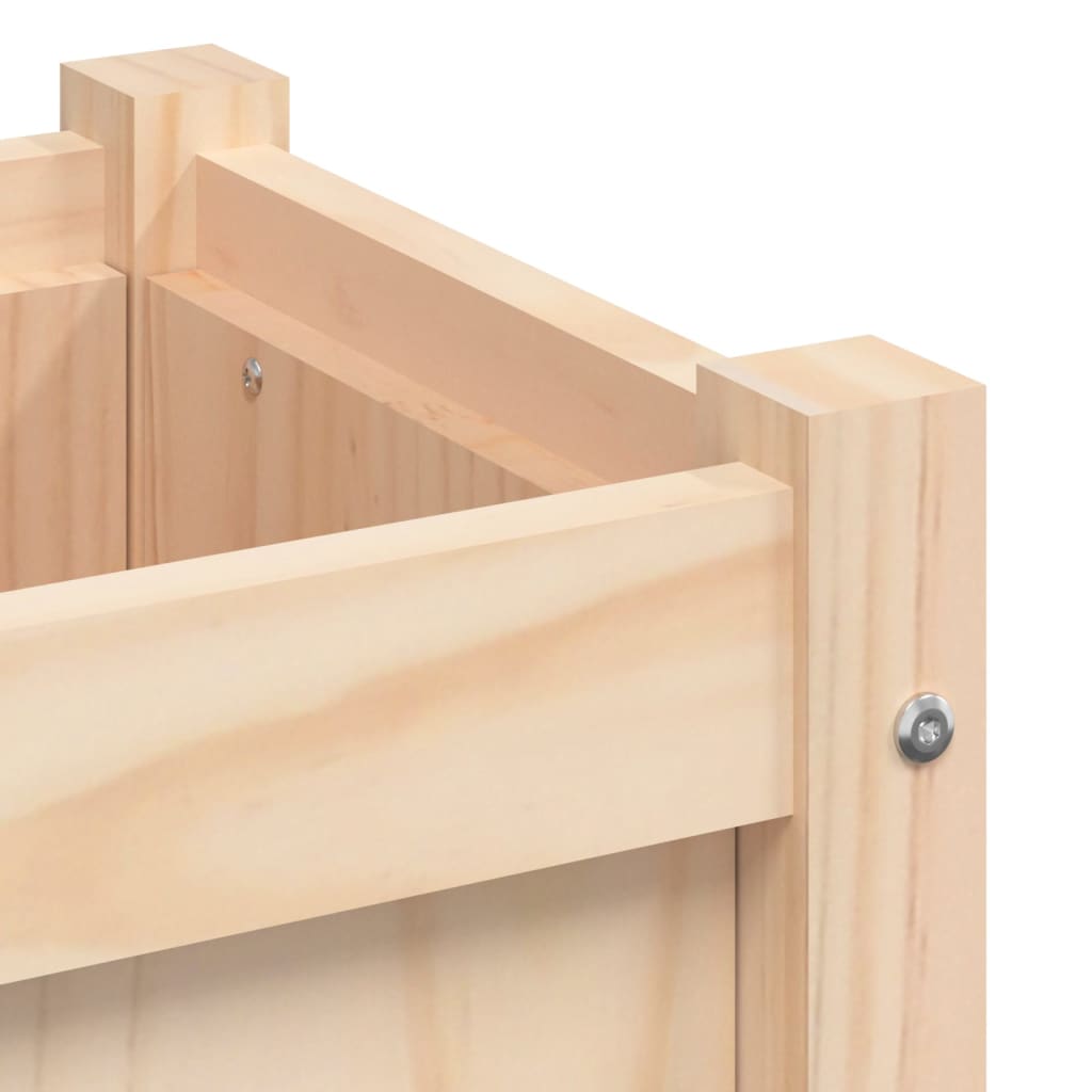Fioriera da Giardino 90x31x31 cm in Legno Massello di Pino