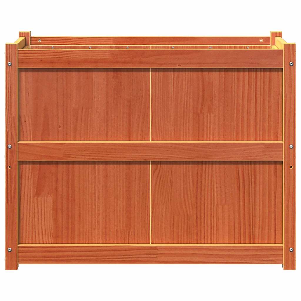 Fioriera Giardino Marrone Cera 90x50x70 cm Legno Massello Pino | homemem39