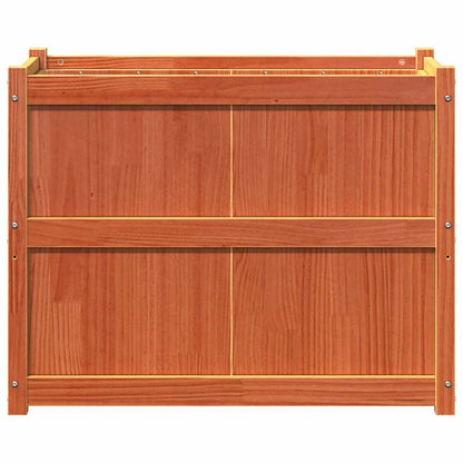Fioriera Giardino Marrone Cera 90x50x70 cm Legno Massello Pino | homemem39