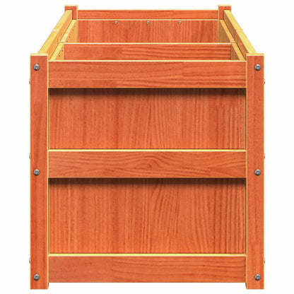 Fioriera Giardino Marrone Cera 90x50x70 cm Legno Massello Pino | homemem39