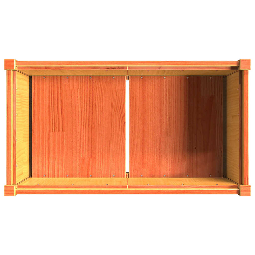 Fioriera Giardino Marrone Cera 90x50x70 cm Legno Massello Pino | homemem39