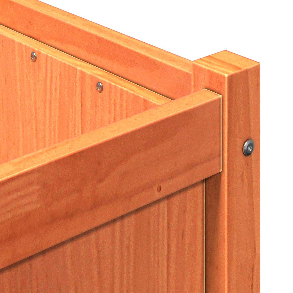 Fioriera Giardino Marrone Cera 90x50x70 cm Legno Massello Pino | homemem39
