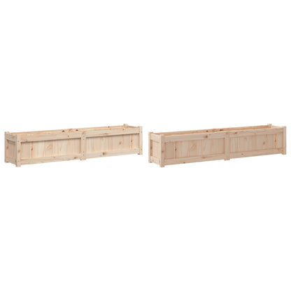Fioriere da Giardino 2 pz in Legno Massello di Pino | homemem39