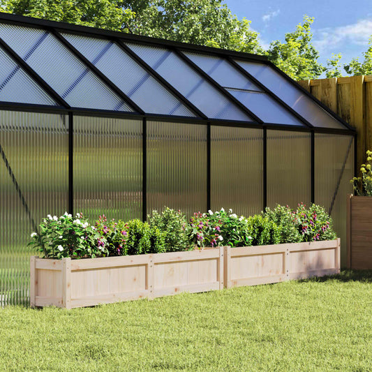 Fioriere da Giardino 2 pz in Legno Massello di Pino | homemem39