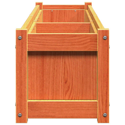 Fioriera Giardino Marrone Cera 150x31x31 cm Legno Massello Pino | homemem39