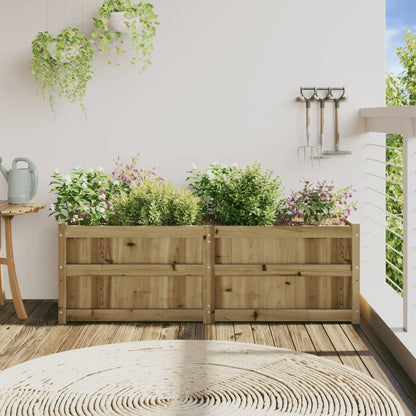 Fioriera da Giardino 150x50x50 cm in Legno di Pino Impregnato | homemem39