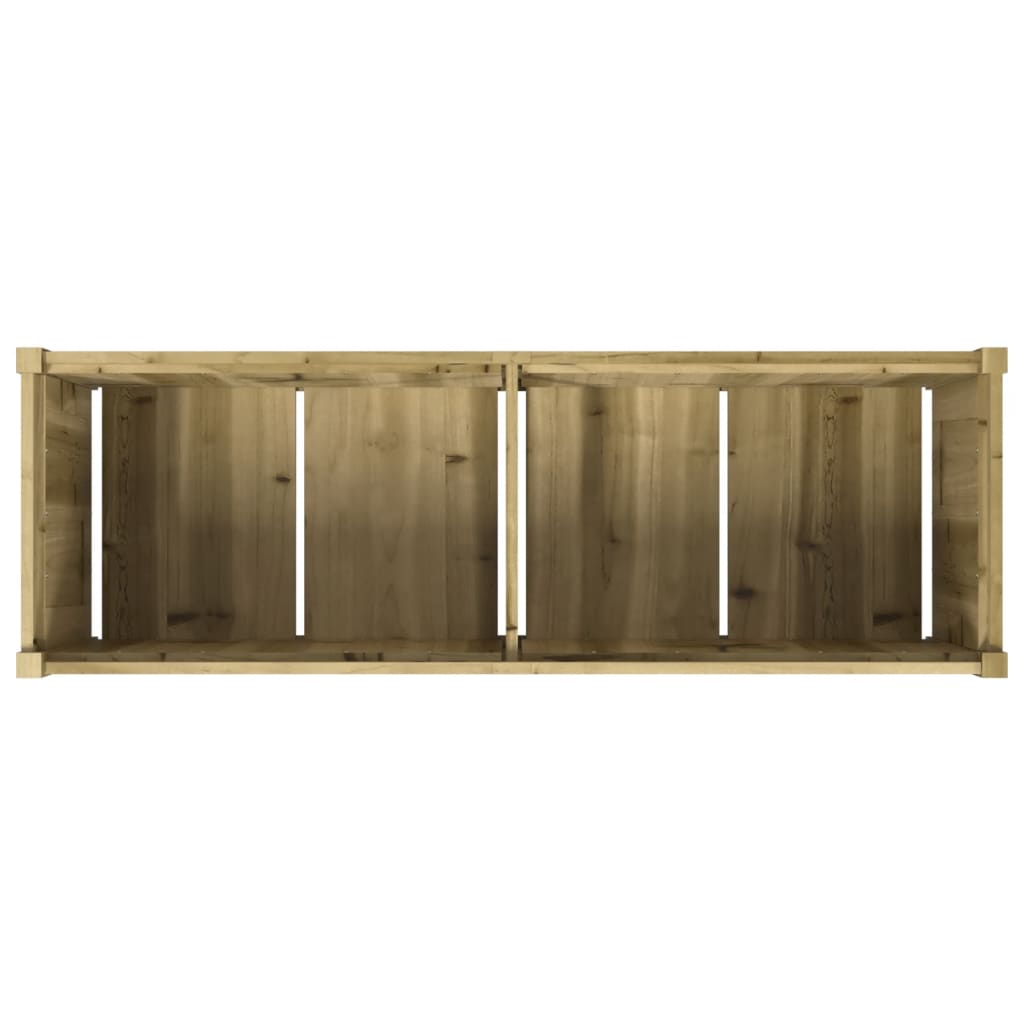 Fioriera da Giardino 150x50x50 cm in Legno di Pino Impregnato | homemem39
