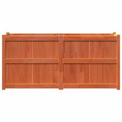 Fioriera Giardino Marrone Cera 150x50x70 cm Legno Massello Pino | homemem39