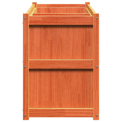 Fioriera Giardino Marrone Cera 150x50x70 cm Legno Massello Pino | homemem39