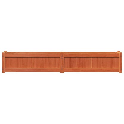 Fioriere da Giardino 2pz Marrone Cera Legno Massello di Pino | homemem39