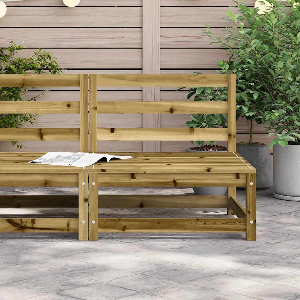 Divano da Giardino Senza Braccioli 70x70x67 cm Pino Impregnato - homemem39