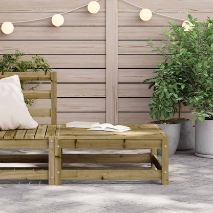 Poggiapiedi da Giardino 70x70x30 cm in Legno Impregnato di Pino | homemem39