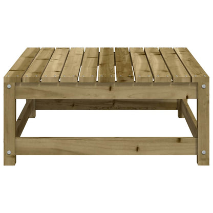 Poggiapiedi da Giardino 70x70x30 cm in Legno Impregnato di Pino | homemem39