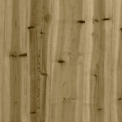 Poggiapiedi da Giardino 70x70x30 cm in Legno Impregnato di Pino | homemem39