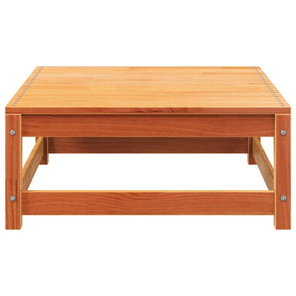 Divano Senza Braccioli Giardino Poggiapiedi Marrone Cera Pino - homemem39