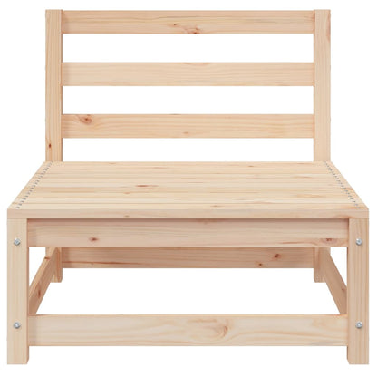 Divano da Giardino con Poggiapiedi 2 Posti Legno Massello Pino | homemem39