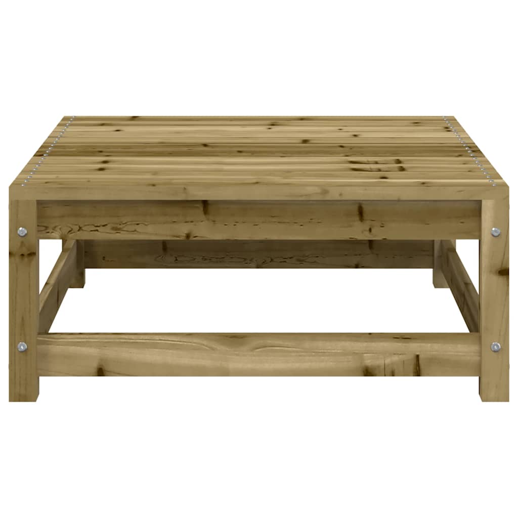 Divano Giardino con Poggiapiedi 2 Sedute Legno Impregnato Pino | homemem39