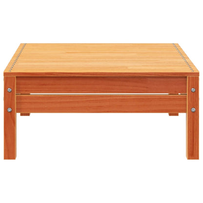 Divano da Giardino a 4 Posti Marrone Cera Legno Massello Pino